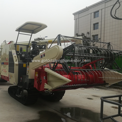 automatic compound axial flow threshing rice harvester